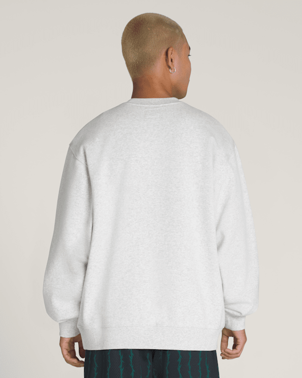 Skate Smile Spike Crew Sweatshirt in Heather Grey | Vans