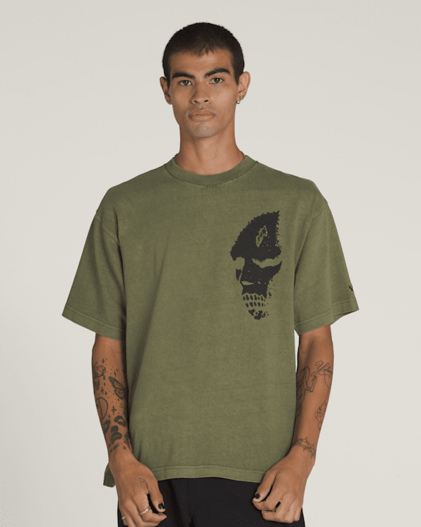 Skate Mike Gigliotti Skull T-Shirt in Grape Leaf Green | Vans
