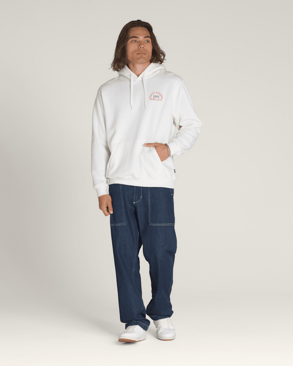 Skull Reaper Frat LXVI Pullover Hoodie in White | Vans