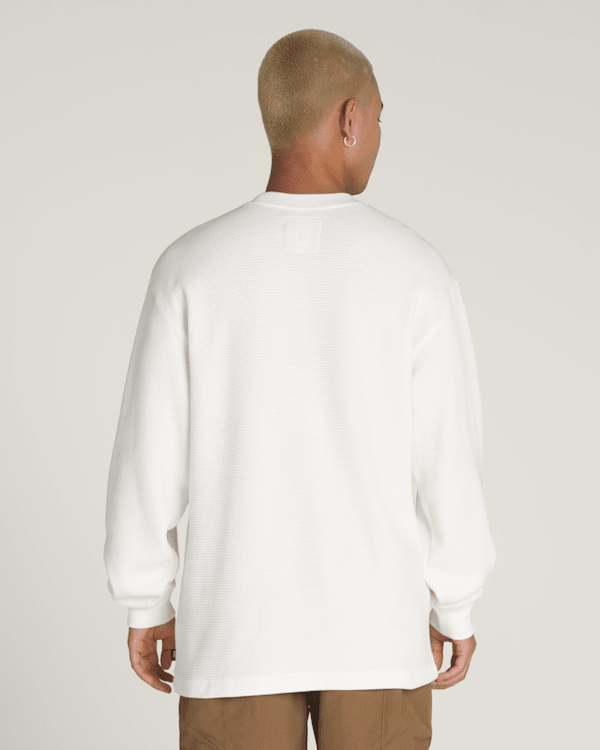 Navigate Long Sleeve Thermal in Cream White | Vans