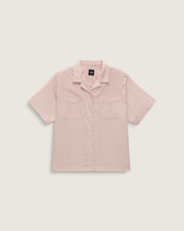 バンズ Vans Oval Teen Wash Short Sleeve Tee レディース シャツ トップス Rose Dawn VANDRA S|S SHIRT W - Rose Dawn XXL - Women's short-sleeved