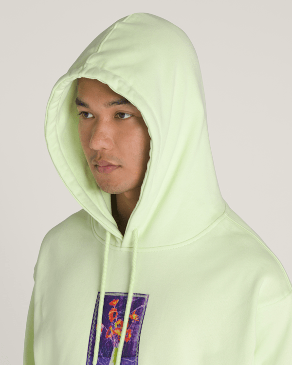 Floral Decor Pullover Hoodie