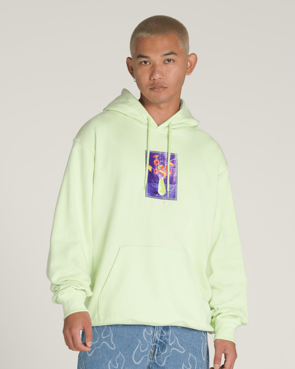 Floral Decor Pullover Hoodie