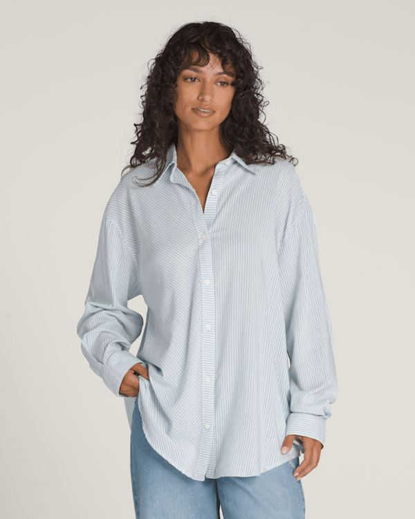 Gillian Striped Button Up Shirt