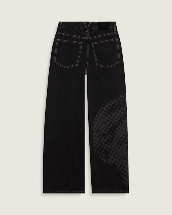 Sirelle 5 Pocket Denim Puddle Pants in Washed Black | Vans