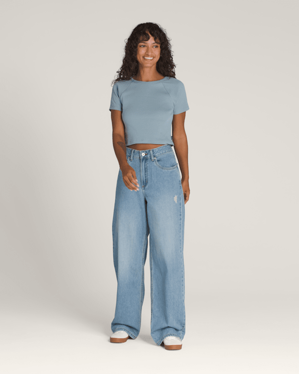 Sirelle 5 Pocket Denim Puddle Pants