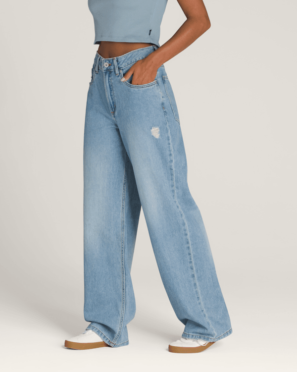 Sirelle 5 Pocket Denim Puddle Pants