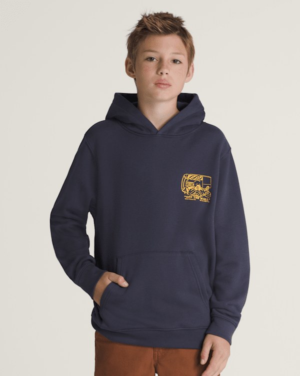 Kids Next Stop Pullover Hoodie en Parisian Night Blue | Vans CA