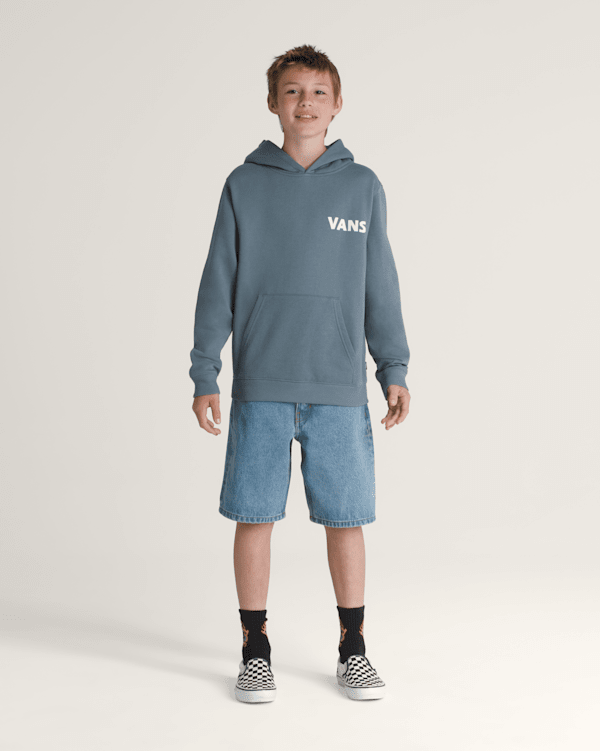 Kids Headwaves Pullover Hoodie in Stormy Weather Blue | Vans