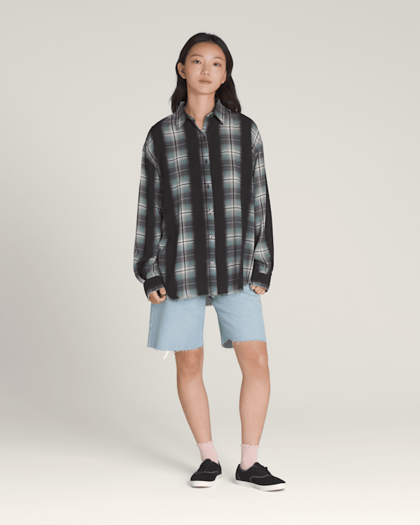 Gillian Plaid Button Up Shirt