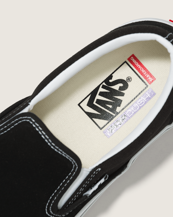 スケートボード US VANS rally suede black/white vnoa5htz Vans | Skate Slip-On Black/White Skate Shoe