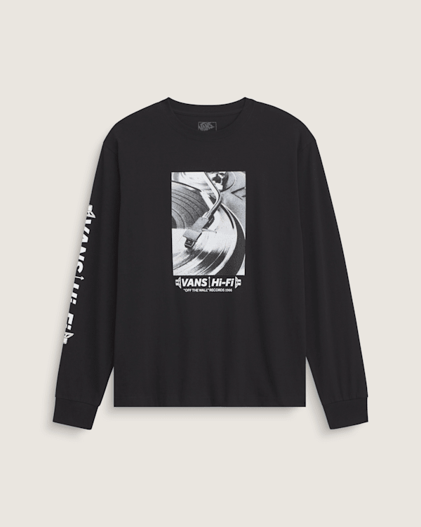 【HI FI FNK】Riche Printed Longsleeve Hi Fi RPM Long Sleeve T-Shirt in Black | Vans