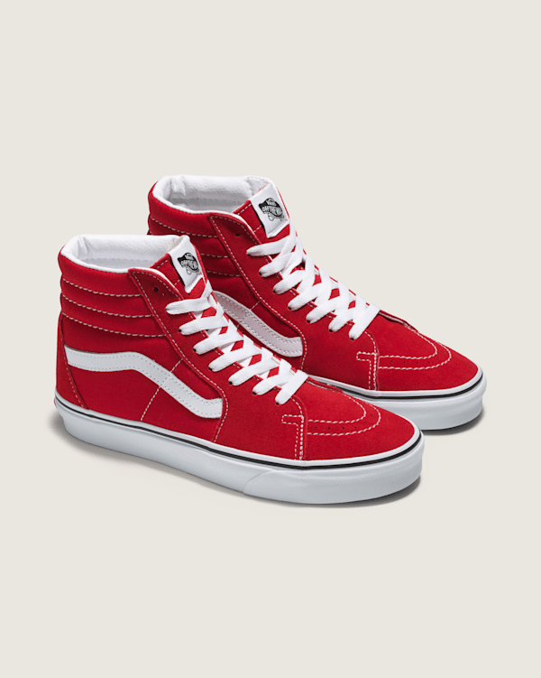Sk8-Hi Shoe in Racing Red / True White | Vans