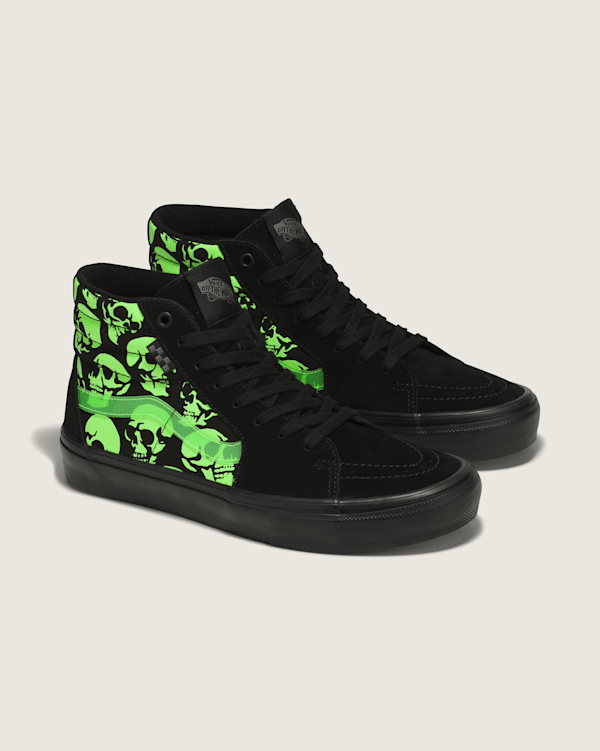 靴 VANS Sk8-Hi Multi Skull Black/Gold US9.5 Vans x Bad Brains Sk-8 Hi Yellow Black Size 8.5 hosoi wtaps