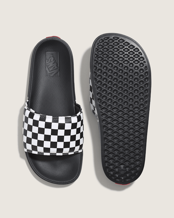 Vans La Costa Slide-On Checkerboard True White/Black Sandals