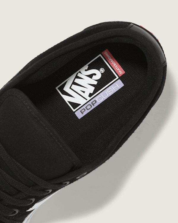 Skate Chukka Low Sidestripe Shoe in Black / White | Vans