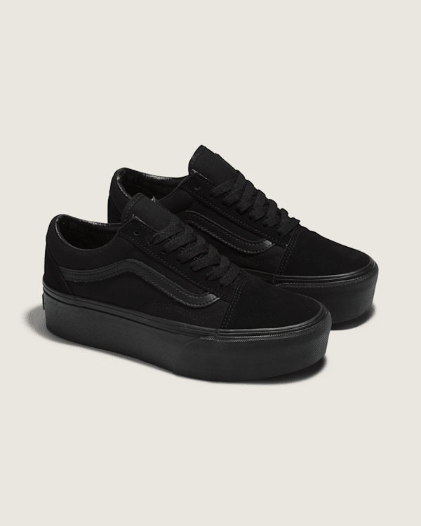 Vans Old Skool Stackform Suede/Canvas Black/Black Shoe