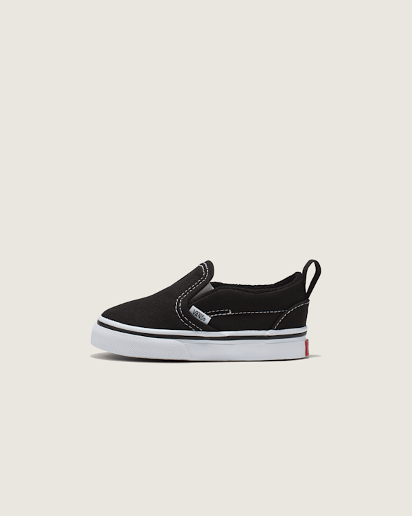 Vans | Toddler Slip-On V Canvas Black/True White Shoes