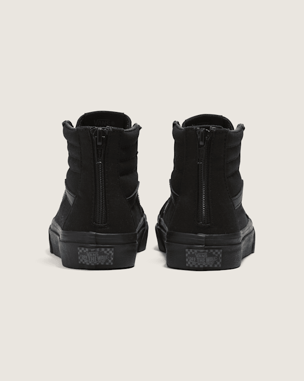 Little Kids Sk8-Hi Zip Shoe in Checkerboard Black / Black | Vans