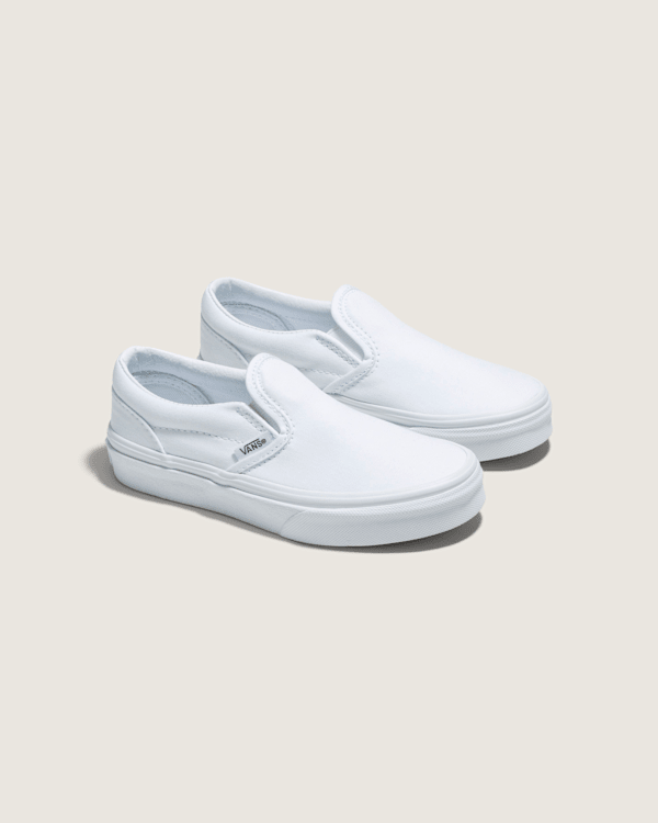Vans Kids Classic Slip-On True White Shoes