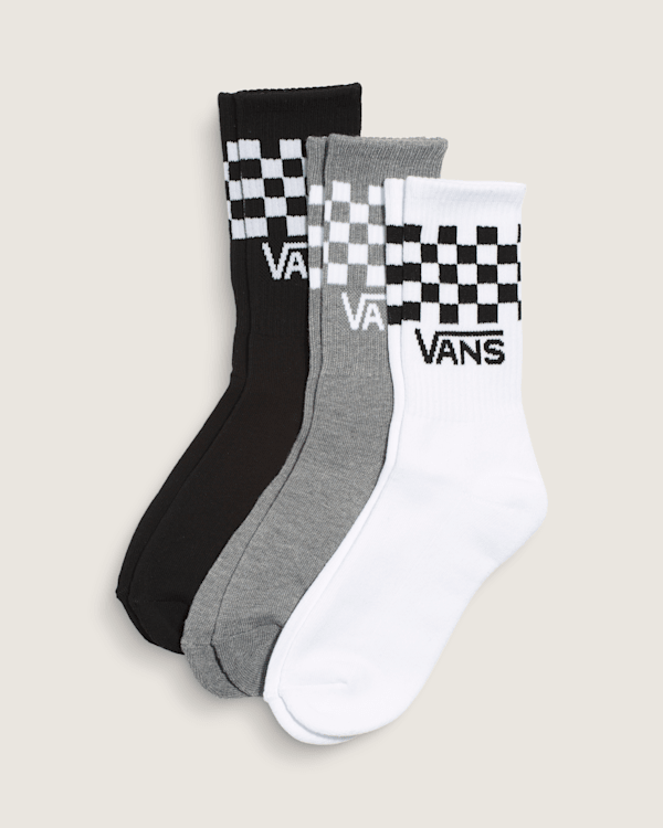 Kids Checkerboard Crew Socks 3-Pack