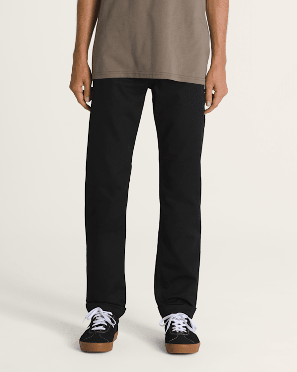 Vans Baggy Chinos In Khaki With Elasticated Waist