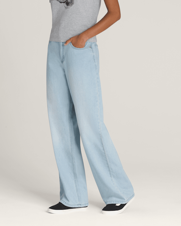 【 lelill 】 TROUSER DENIM Jeans w/ Faux Pearl Trim – FOX'S - Online