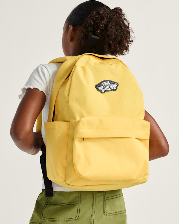 Kids Old Skool Grom Backpack in Banana Cream Yellow | Vans