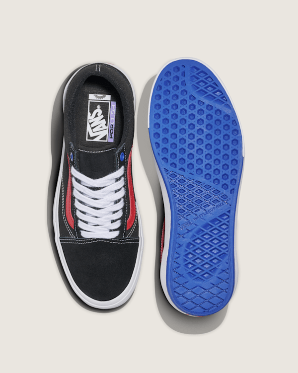BMX Old Skool Shoe in Sport Black / Red | Vans