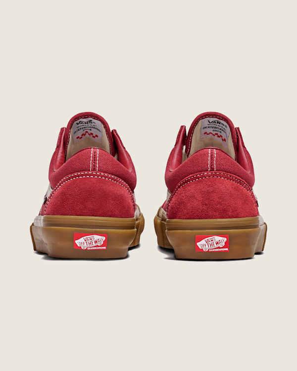 Skate Old Skool Shoe in Red / Gum | Vans