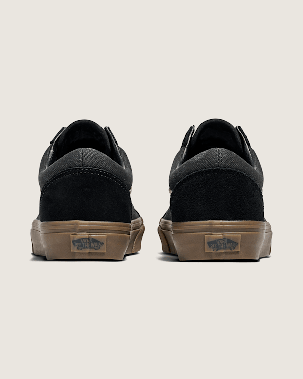 Vans Shoes All Black Gum Sole Vans Old Skool Shoe In Black Gum Vans