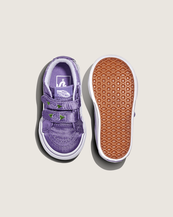 Toddler Sk8-Mid Reissue V Satin Shoe in Purple | Vans
