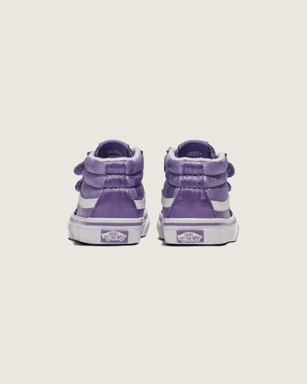 ハンドメイドv Toddler Sk8-Mid Reissue V Satin Shoe in Purple | Vans