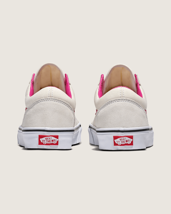 【VANS】 ★ Premium Old Skool 136 ★ White & Pink Premium Old Skool Shoe in Mauvewood Pink | Vans