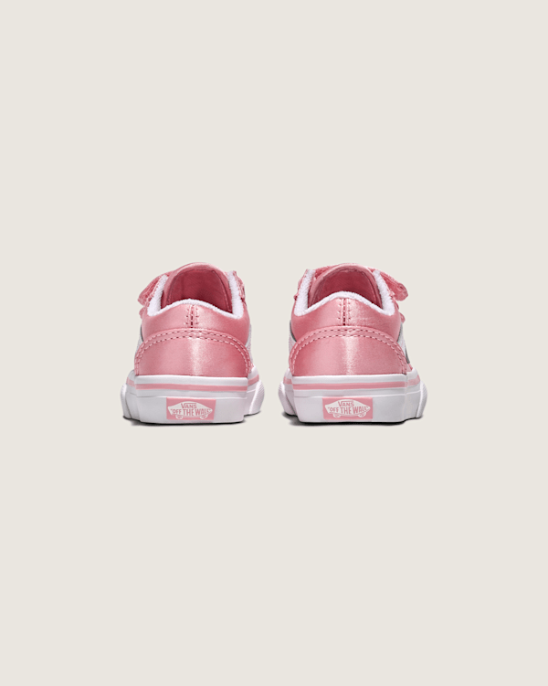 Toddler Old Skool V Satin Shoe in Pink | Vans
