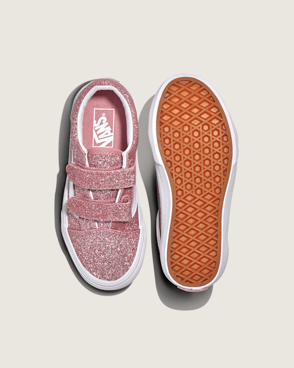 Little Kids Old Skool V Glitter Shoe