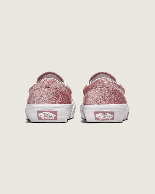 Little Kids Classic Slip-On Shoe en Glitter Rose Gold Pink Vans CA