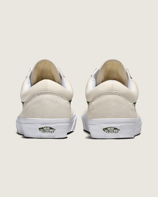 Old Skool Shoe in Marshmallow White / Green | Vans