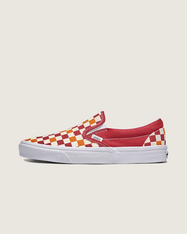 vans og classic slip-on lx red×white Vans OG Classic Slip-On LX 'Red Checkerboard' VN0A32QNP4H