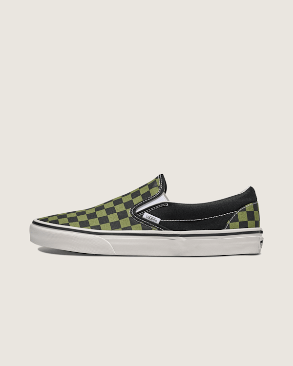 Vans Slip On Neon Green Checkered Vans Classic Slip-On