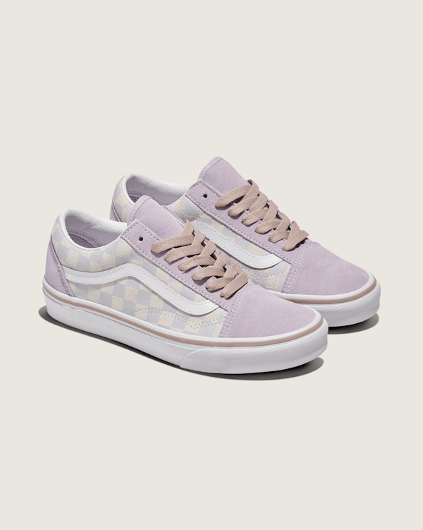 Old Skool Suede Checkerboard Shoe in Evening Haze Lavender