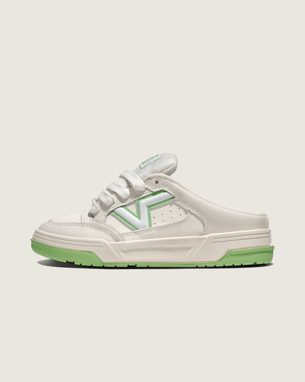 Upland Mule Shoe in Off White / Green | Vans