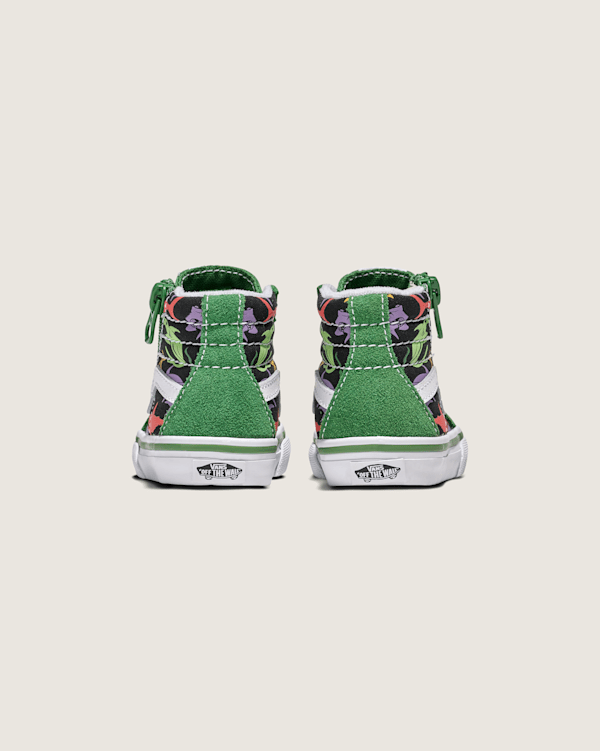 パン07 Toddler Sk8-Hi Side Zip Shoe in Marshmallow White | Vans