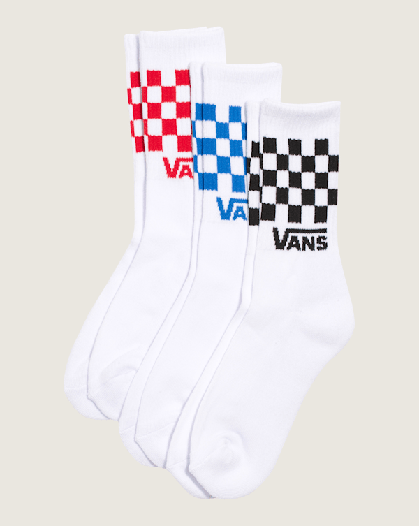 Kids Checkerboard Crew Socks 3-Pack