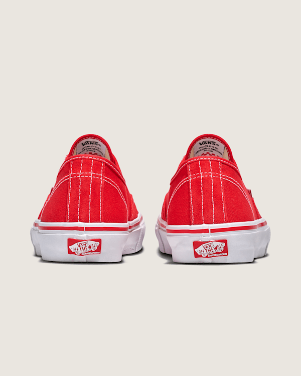 Skate Authentic in Red Vans