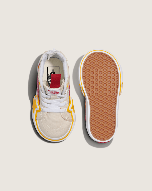 Toddler Sk8-Hi Zip Shoe in Beige / Yellow | Vans