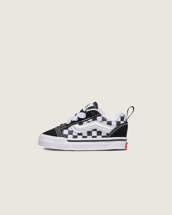 Vans Toddler Knu Skool Checkerboard Shoes (Checkerboard Black / True White) - 3.5