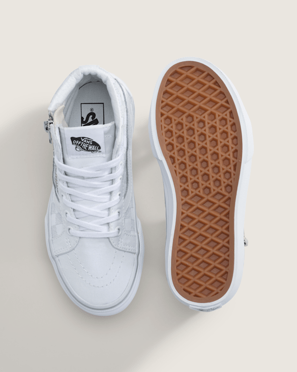 Little Kids SK8-Hi Side Zip Checkerboard Shoe in