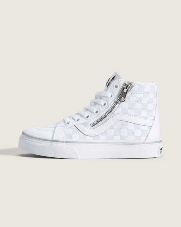 Little Kids SK8-Hi Side Zip Checkerboard Shoe in Checkerboard
