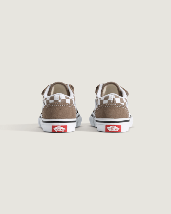 Toddler Old Skool V Checkerboard Shoe in Checkerboard Walnut Brown